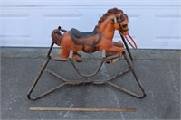Vintage Blow Mold Rocking Horse Toy