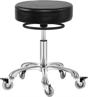Rolling Stool with Wheels  400lbs (Black)