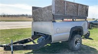 Truck bed trailer, 8 foot long tire size 265/75R