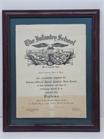 1949 Infantry Officer's Diploma, Fort Benning, GA