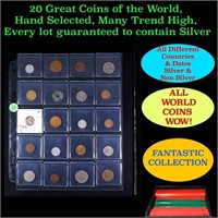 20 Great Coins of the World, hand selected, many t