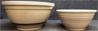 10" & 14"  McCoy Pottery Mixing Bowls