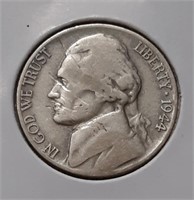 1944-S SILVER WAR NICKEL