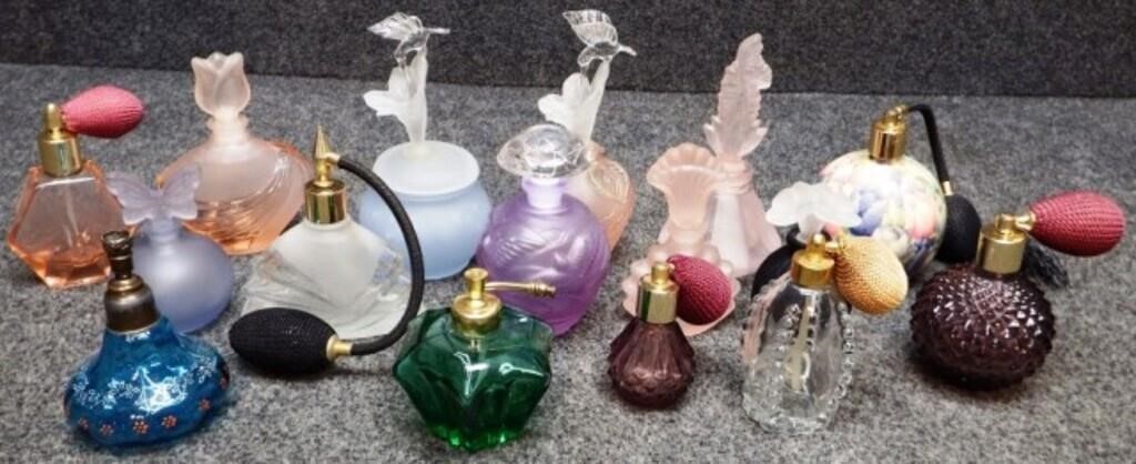 (16) Perfume Bottles / Atomizers