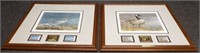 (2) Robert Bateman S/N Wildlife Stamp Prints