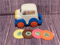 Vintage Hoofnagels Ice Cream Truck Record Player