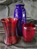Ruby Glass & Pottery Vases
