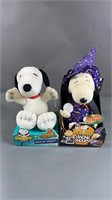 2pc NIP 1997-99 Dancing & Giggling Snoopy Plush