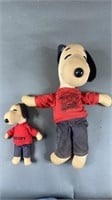 2pc 1960s Snoopy Plush Dolls