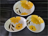 Italian Pottery Floral Bowls