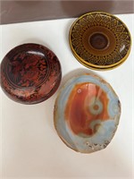 Stone, Laquered and Stoneware Bowls