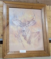 FRAMED DEER PRINT