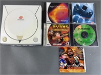 6pc Sega Dreamcast Console & Videogames