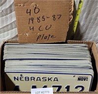 APPROX 40 NEBRASKA LICENSE PLATES+