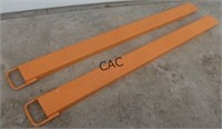 7' Pallet Fork Extensions (Orange)