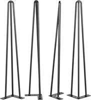 Vevor Hairpin Table Legs 20 Inch Black Set Of 4