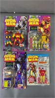 4pc NIP 1990s Toybiz Iron Man Action Figures