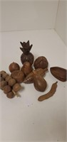 Assorted Wooden Fruit
