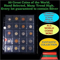 20 Great Coins of the World, hand selected, many t