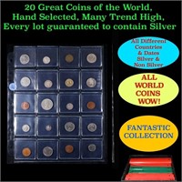 20 Great Coins of the World, hand selected, many t