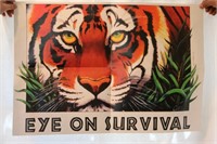 "Eye on Survival" Tiger Poster