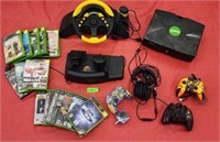 Original XBox and accessories. Come with games,