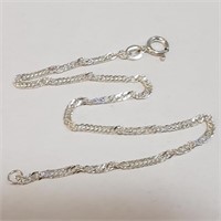 Sterling Silver Twisted 8" Bracelet