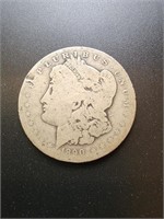1890-O Morgan Silver Dollar Coin.