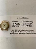 1959 Bulova 23-J Self-Winding Watch, Runs