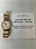 Caravelle Wind-up Watch, Runs