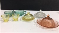 Assorted Small Depression Glass Pieces K9C