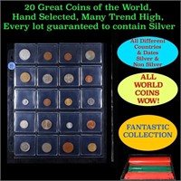 20 Great Coins of the World, hand selected, many t