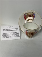 1959 Queen Elizabeth & Philip Cup & Saucer