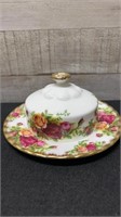 Royal Albert Old Country Roses Butter Dish