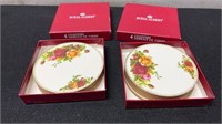 8 Boxed Royal Albert Old Country Roses Drink Coast