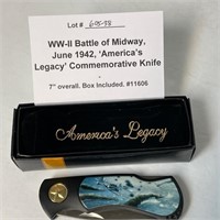 WW-II Battle of Midway Island Comm. Knife