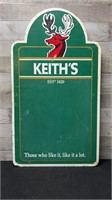 Vintage Keith's Beer Chalk Board/ Menu Board 31" T