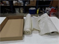 Plastic drop sheet roll.