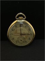 C1925 Art Deco 17 J Crest Pocketwatch