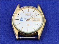 Seiko Quartz Time and Date Wristwatch
