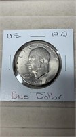 1972 United States Silver Dollar Coin