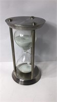 Vintage Metal & Glass One Hour Hourglass U16A