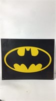 Vintage Tin Sign Batman Logo. U15E