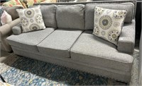 Modern Gray Upholstered Sofa