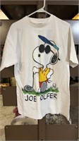 Vintage 90's Snoopy Joe Golfer T Shirt Size Large