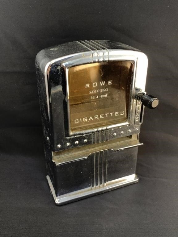 Art Deco Coin Operated Single Cigarette Dispenser