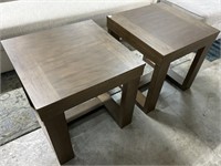 Pair of Wood Side Tables