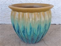 Glazed Planter Pot, 12in X 14in