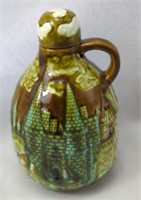 Vintage Norleans Japan 3-D Castles Ceramic Jug