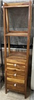 Wooden 3 tier/3 drawer ladder shelf